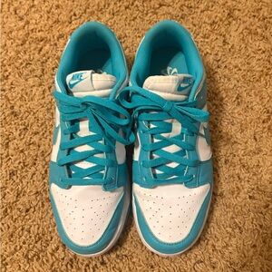 Nike Teal and White Sneakers
